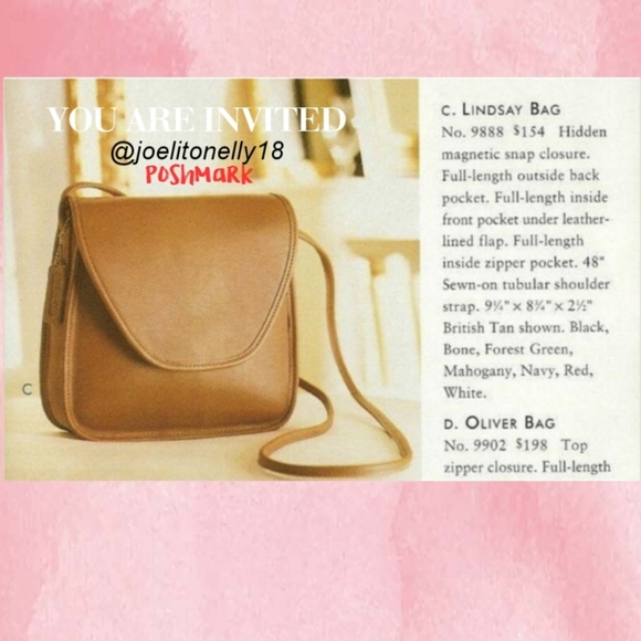 Coach C. Lindsay Tan Leather Crossbody Bag